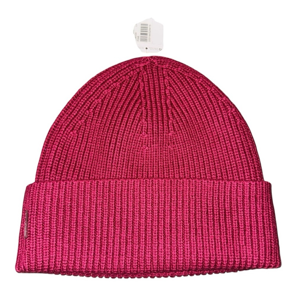 Lululemon Ribbed Merino Wool Blend Knit Beanie Pomegranate L/XL NWT Winter Hat - Picture 2 of 6